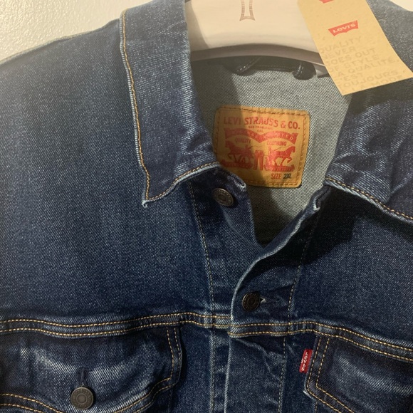 Levis Denim Blue Long Sleeve Jacket 2XL BNWT - Picture 4 of 5